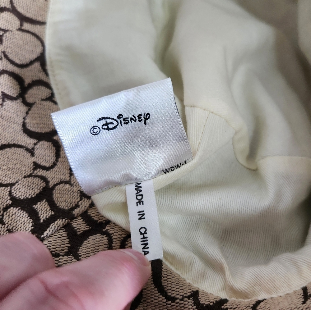 Walt Disney World Mickey Mouse Silhouette Tan Brown Bucket Hat - Picture 13 of 13